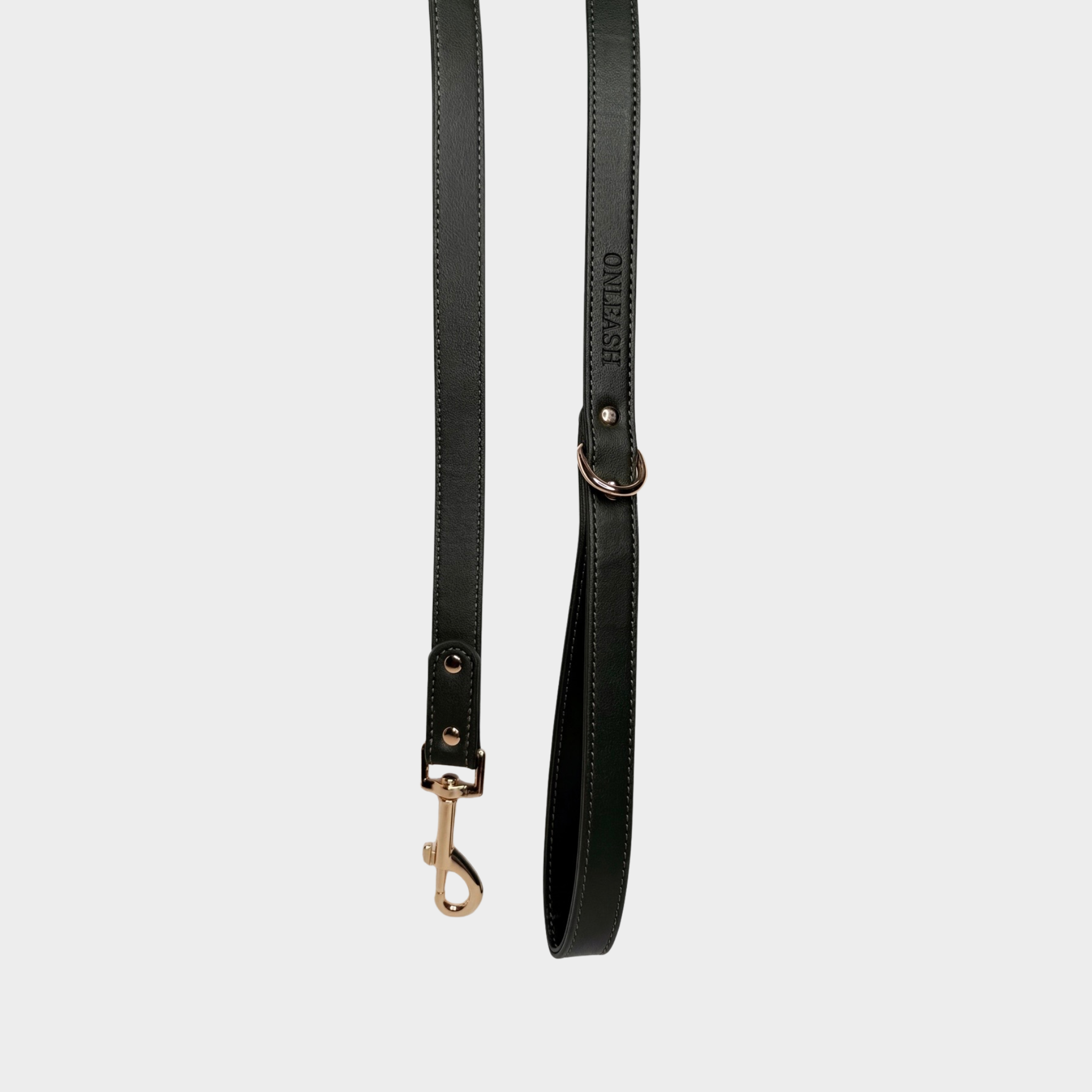 Correa para perros de cuero sintético color verde ONLEASH